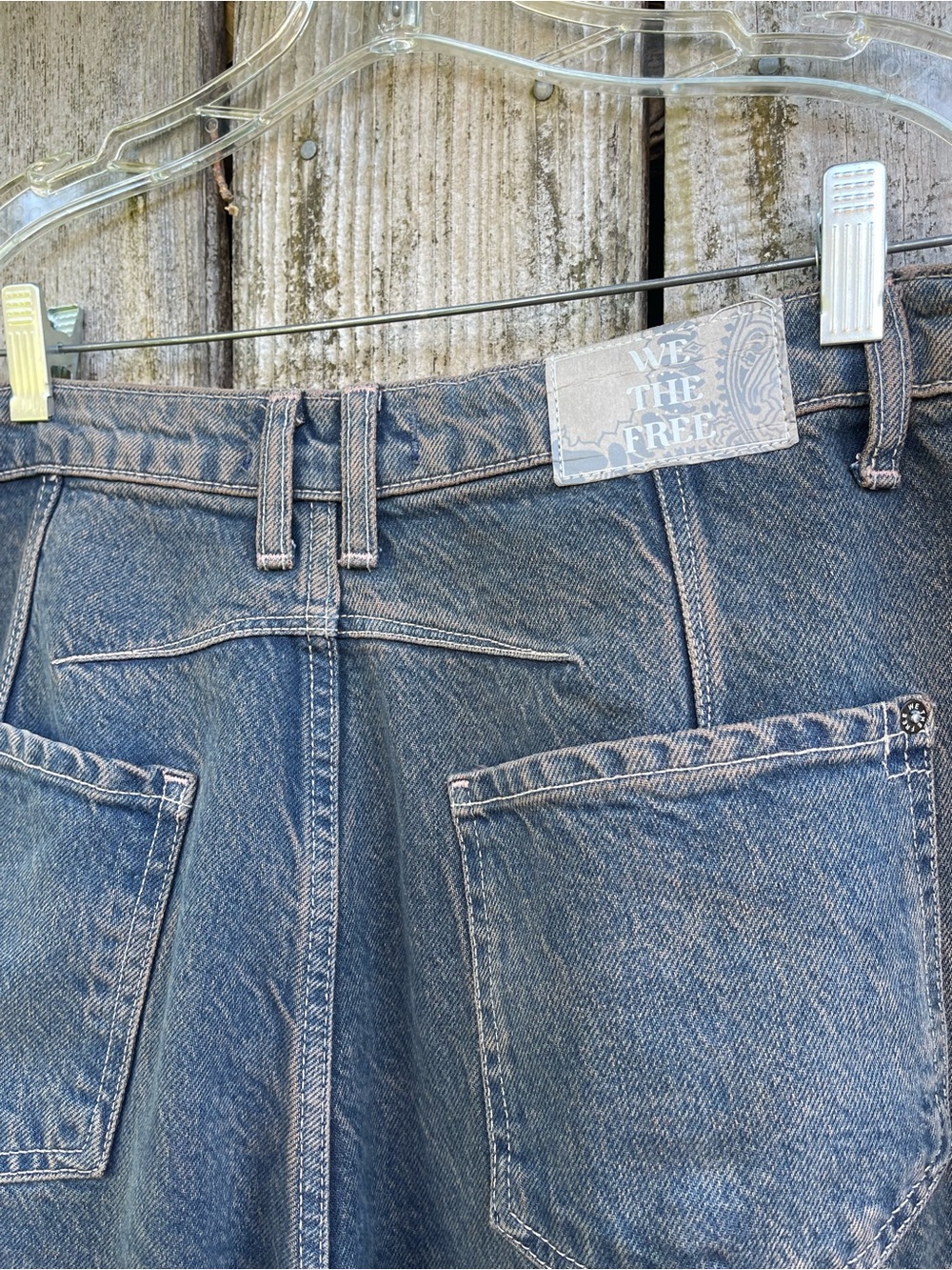 We The Free Lucky You Mid Rise Barrel Jeans Archive Grey Size 32 Women’s - Picture 7 of 16